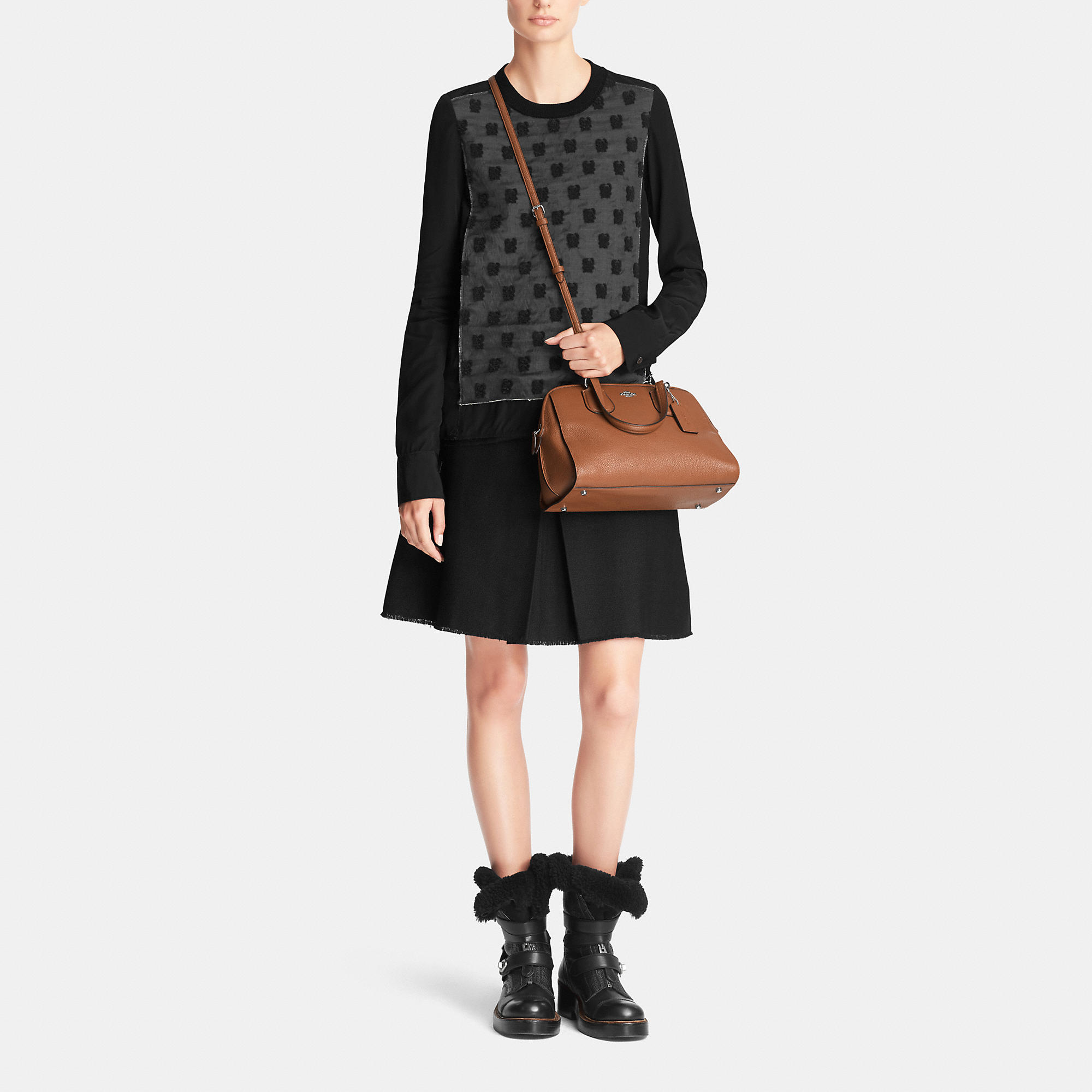 Coach Nolita Satchel In Pebble Leather In Low Price